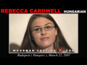 See the audition of Rebecca Cardwell