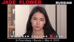 Download Jade Flower casting video files. A  girl, Jade Flower will have sex with Pierre Woodman. 