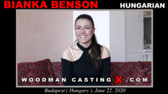 Watch Bianka Benson first XXX video. A  girl, Bianka Benson will have sex with Pierre Woodman. 