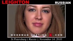 Download Leighton casting video files. A  girl, Leighton will have sex with Pierre Woodman. 