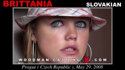 Download Brittania casting video files. A  girl, Brittania will have sex with Pierre Woodman. 