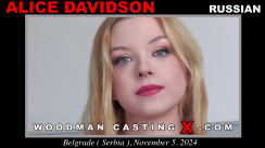 Download Alice Davidson casting video files. A  girl, Alice Davidson will have sex with Pierre Woodman. 